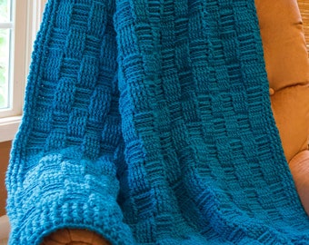 EASY Basketweave Lap Blanket