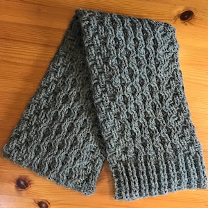 Aran Honeycomb Scarf