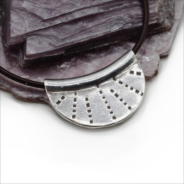 HP041 ~ Hill Tribe Silver Stamped Pendant ~ Price per Piece