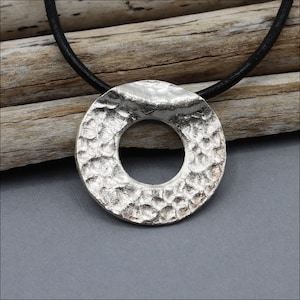 HP156 ~ Hill Tribe Silver Hammered Round Pendant ~ Price Per Piece