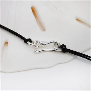 HTG017 ~ Hill Tribe Silver Small Hook & Eye Clasp