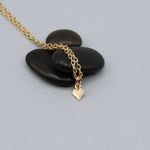 G10 ~ Shiny Gold Finished Tiny Heart Charm ~ Price Per Piece