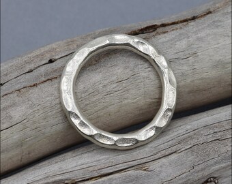 HP114 ~ Hill Tribe Silver Medium Hammered Ring ~ Price Per Piece