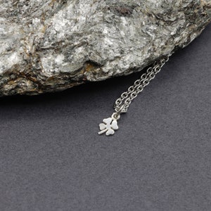 SC06 ~ Sterling Silver Tiny Clover Charm ~ Price per piece