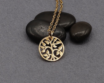 G08 ~ Shiny Gold Finished Tree of Life Charm ~ Price Per Piece