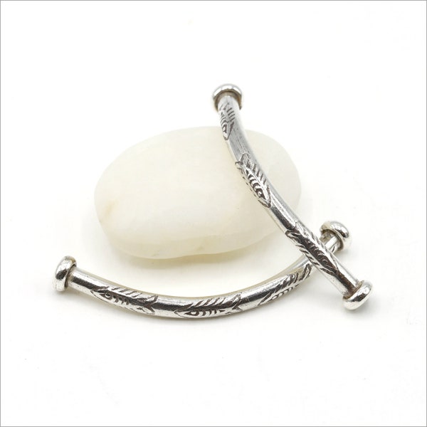 HB027 ~ Hill Tribe Silver Tube Bead ~ Price per Bead