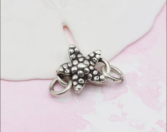 HTG007 ~ Hill Tribe Silver Starfish Toggle