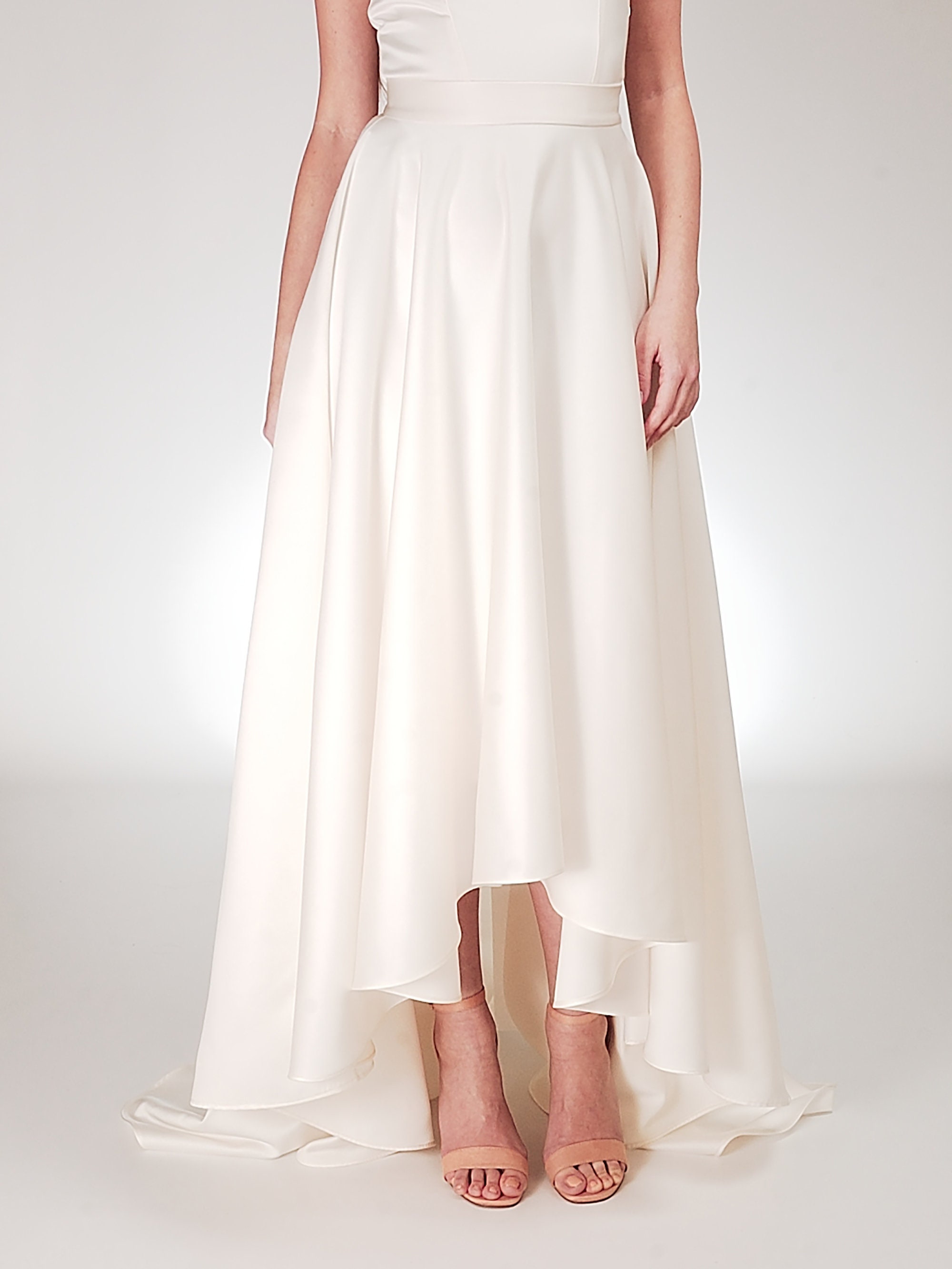 White Haute Elegance Skirt