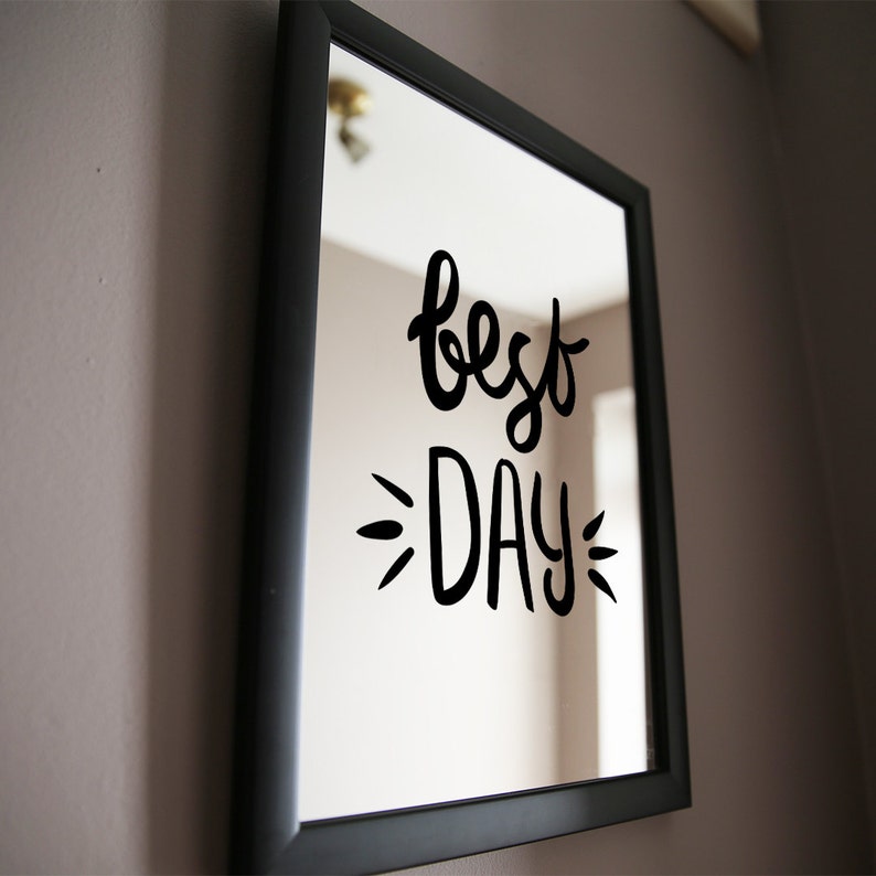 Best Day Painted Mirror Decorative Wall Art Best Day Painted Mirror Decorative Wall