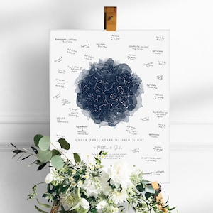 Sky When We Get Married Personalized Wedding Guestbook Watercolor Wedding Guest Book Day We Got Married Alternative Wedding Guest Book