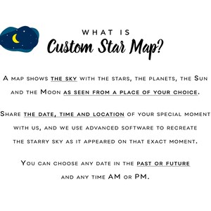 Night Sky the Day When You Were Born Star Map 1st First Birthday Gift ...