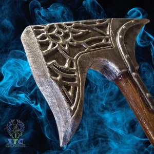 LARP Dawnguard War Skyrim Axe |  Replica Axe | Viking | Gifts For Men | Gaming Gifts | For Live Action Role Playing or Cosplay