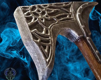 LARP Dawnguard War Skyrim Axe |  Replica Axe | Viking | Gifts For Men | Gaming Gifts | For Live Action Role Playing or Cosplay