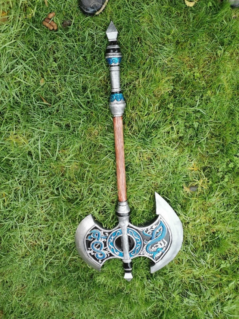 Larp/cosplay Blackice Two Handed Axe - Etsy