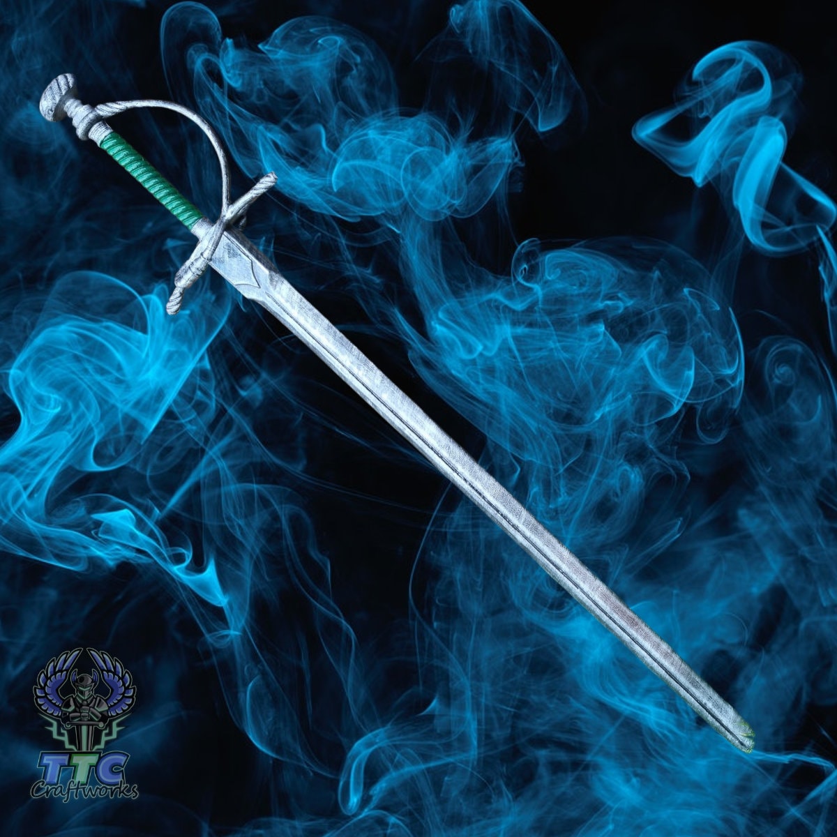 SparkFoam High Density Foam Spartan Warrior Greek Toy Sword Chrome Blade