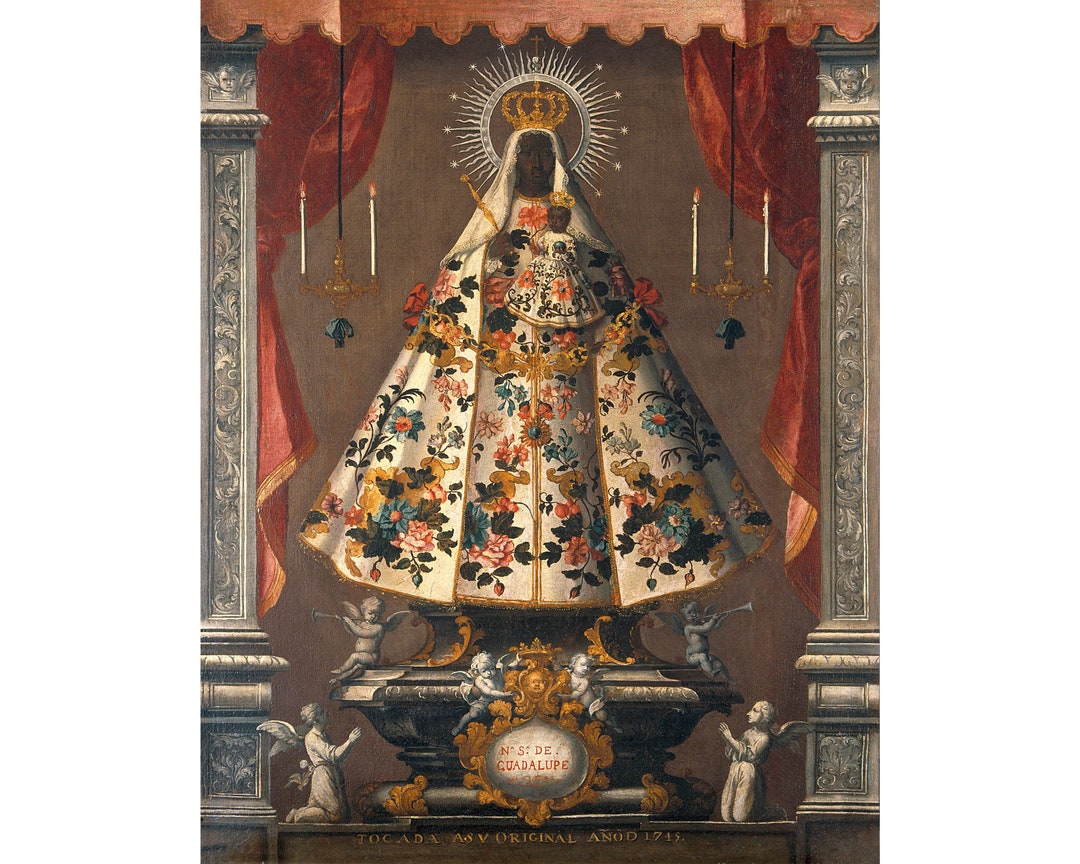 Black Madonna Art Print: Vintage Virgin Mary Painting, 1745 - Etsy