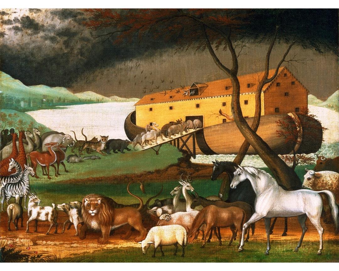 Noah's Ark Giclée Print: Edward Hicks Painting, Biblical Art - Etsy