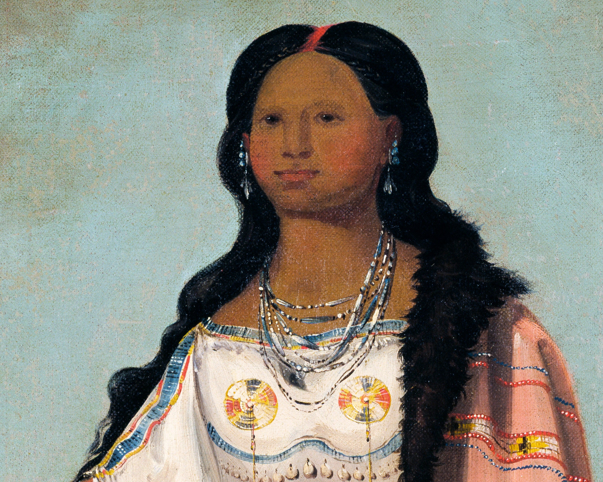 Portrait of a Girl | 1832 | Native American Dress | Vintage