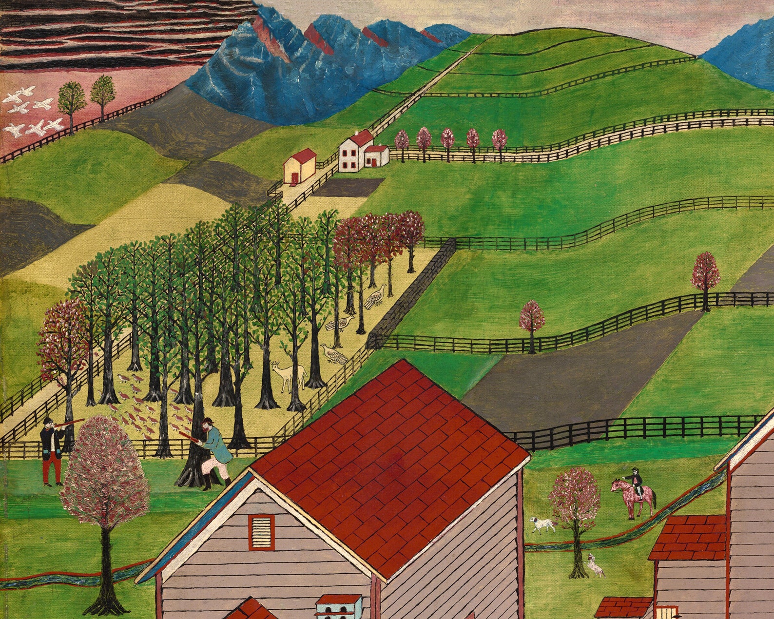 Americana Folk Art Mahantango Valley Farm Vintage Farm Etsy