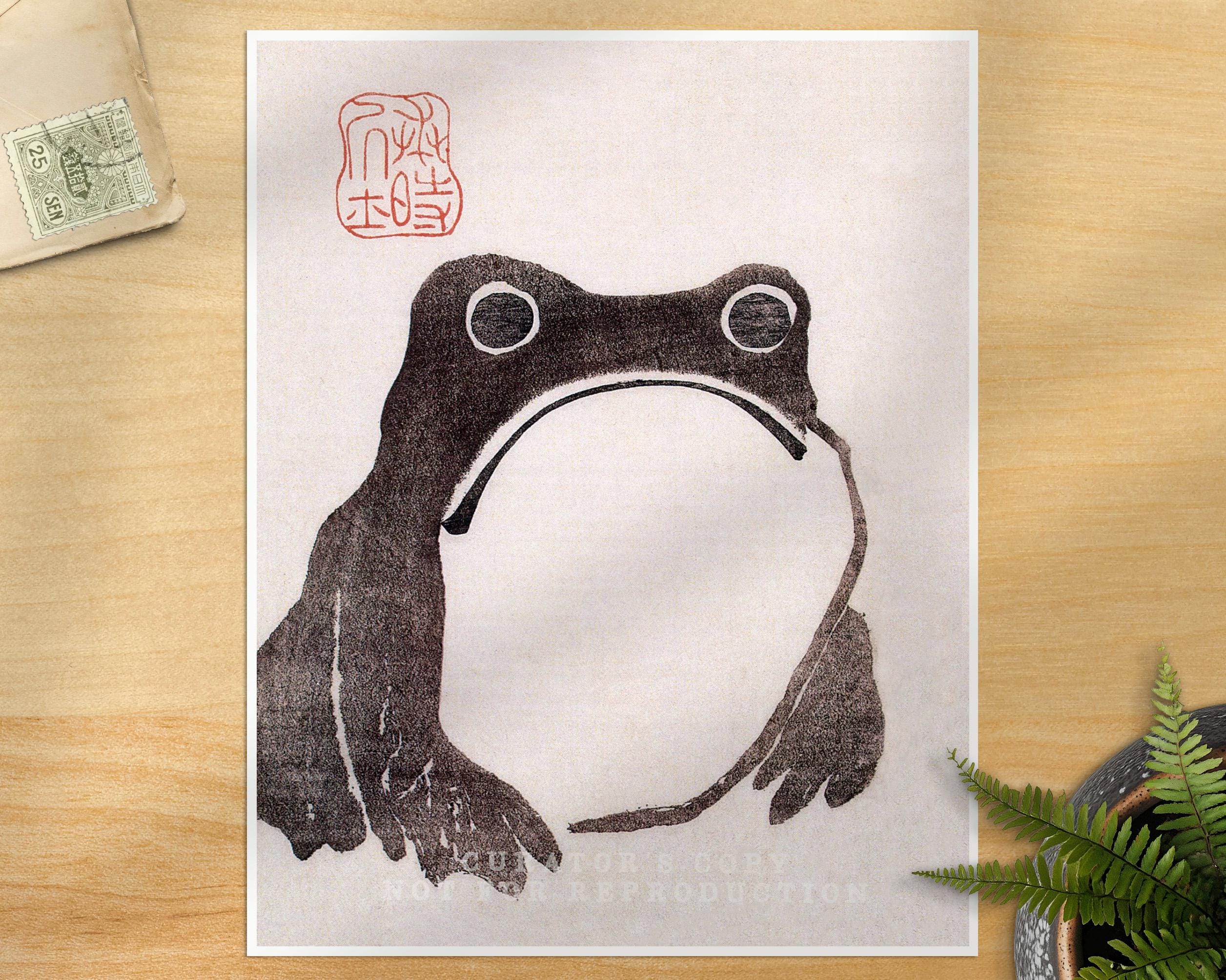 Matsumoto Hoji Frog Art Print: Vintage Japanese Woodblock - Etsy 日本