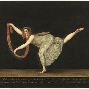 Vintage dancer fine art print | French ballet in Amsterdam | 19th century dance costume | Modern Vintage decor | Eco-friendly gift
