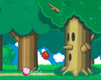 Kirby - Whispy Woods Tribute Print
