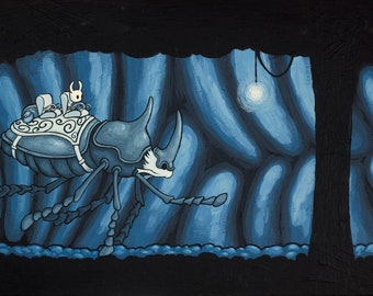 Hollow Knight - Fast Travel Stag Limited Edition Print