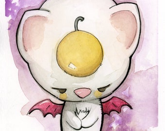 Mog Limited Edition Archival Watercolor Tribute Print