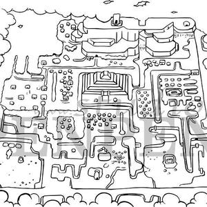 The Legend of Zelda - Hyrule en Dark World - Kleurplaten digitale download