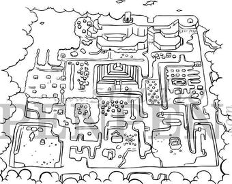 the legend of zelda hyrule and dark world coloring pages etsy australia