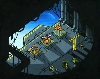 Rusting Hulks Loadout - Into the Breach Tribute Print