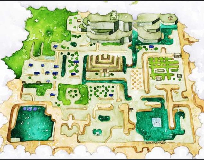 Zelda: A Link to the Past Map Limited Edition Tribute Archival - Etsy
