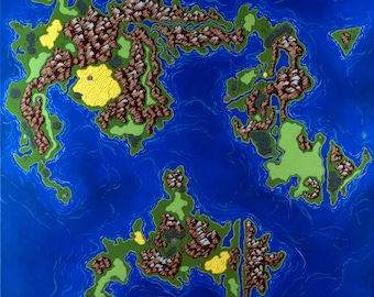 Final Fantasy VI: World of Balance & World of Ruin archival prints