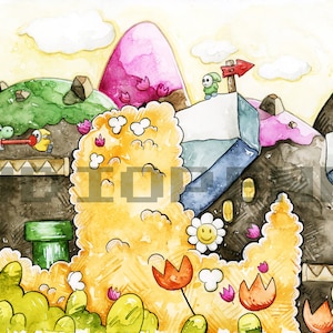 Make Eggs Limited Edition Archival Yoshi Watercolor Print
