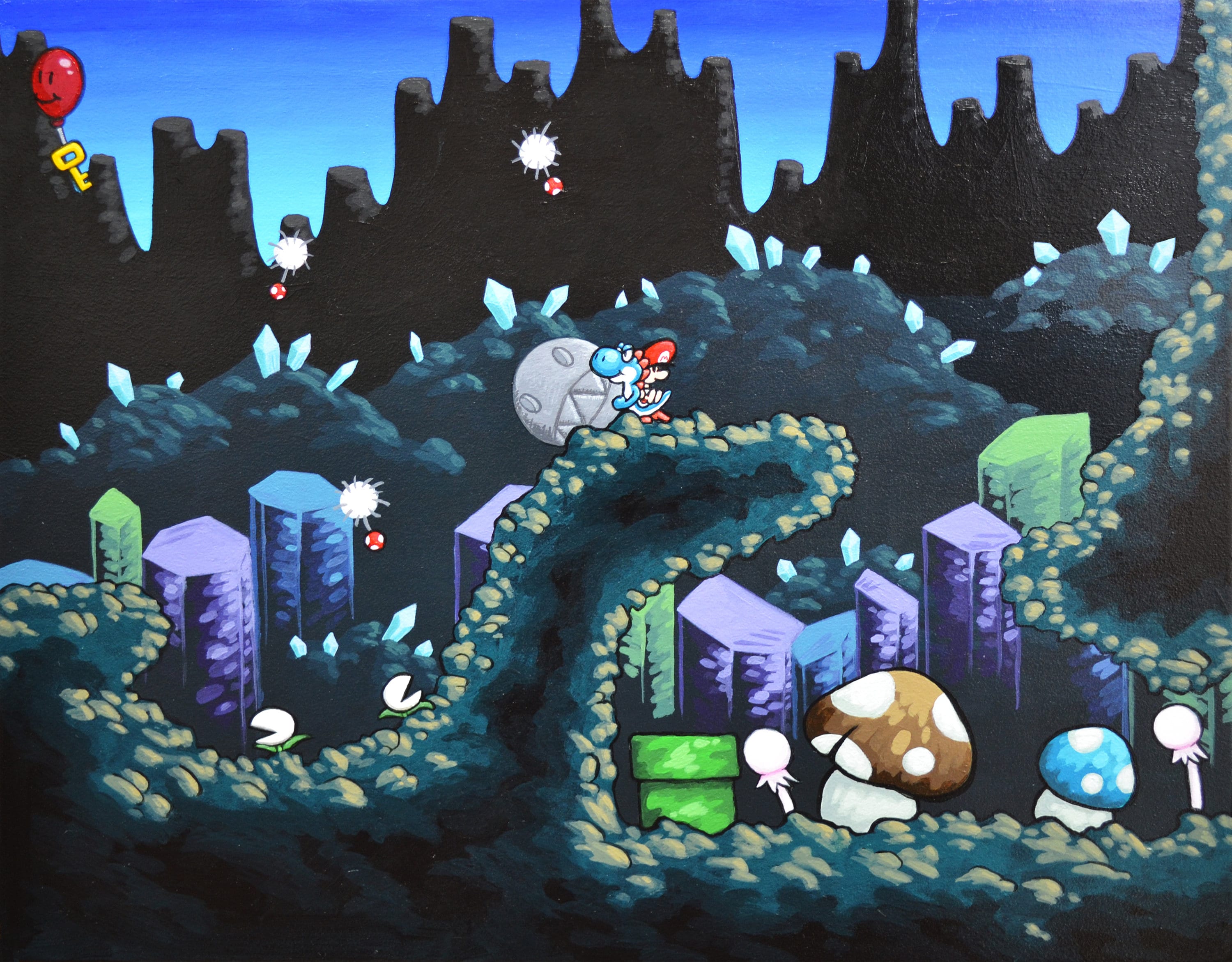 Yoshis Island Background Yoshis Island Background Super Mario World 2: Yoshi's  Island Ocena, image size:3000x2342