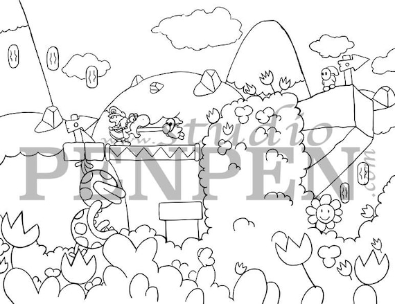 Free Printable Yoshi Egg Coloring Page for Adults and Kids