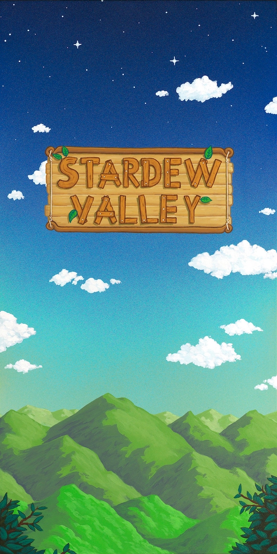 Stardew Valley Title Screen Limited Edition Print Etsy UK