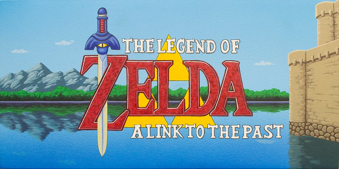 The Legend of Zelda: A Link to the Past Limited Edition Title Screen Print