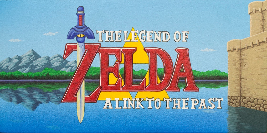 The Legend of Zelda: A Link to the Past Limited Edition Title Screen Print