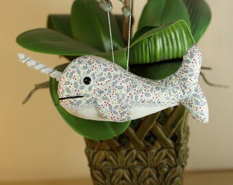 Narwhal Christmas Decorations, Ocean Christmas Tree Decor