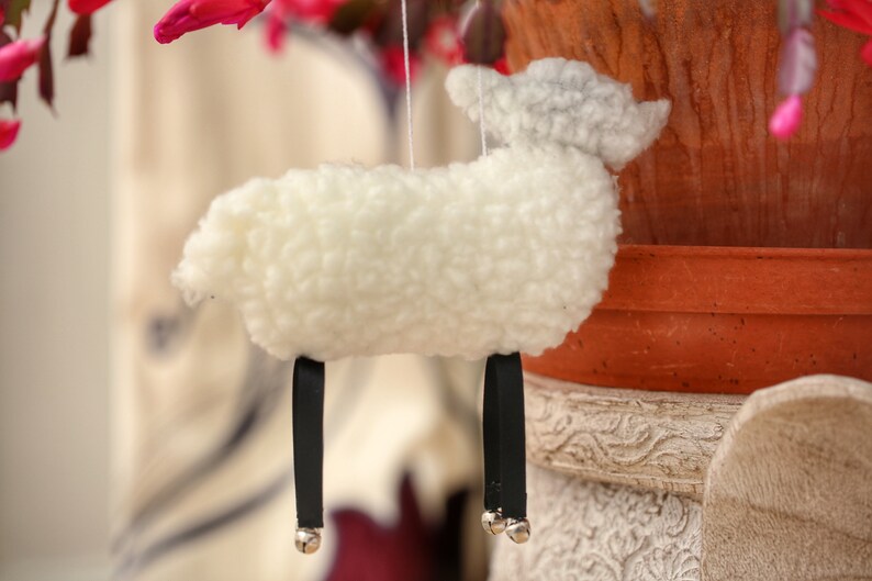 Sheep lovers gift Sheep decor Easter gift Hanging Fabric Sheep decoration Original Sheep Ornament Easter decor