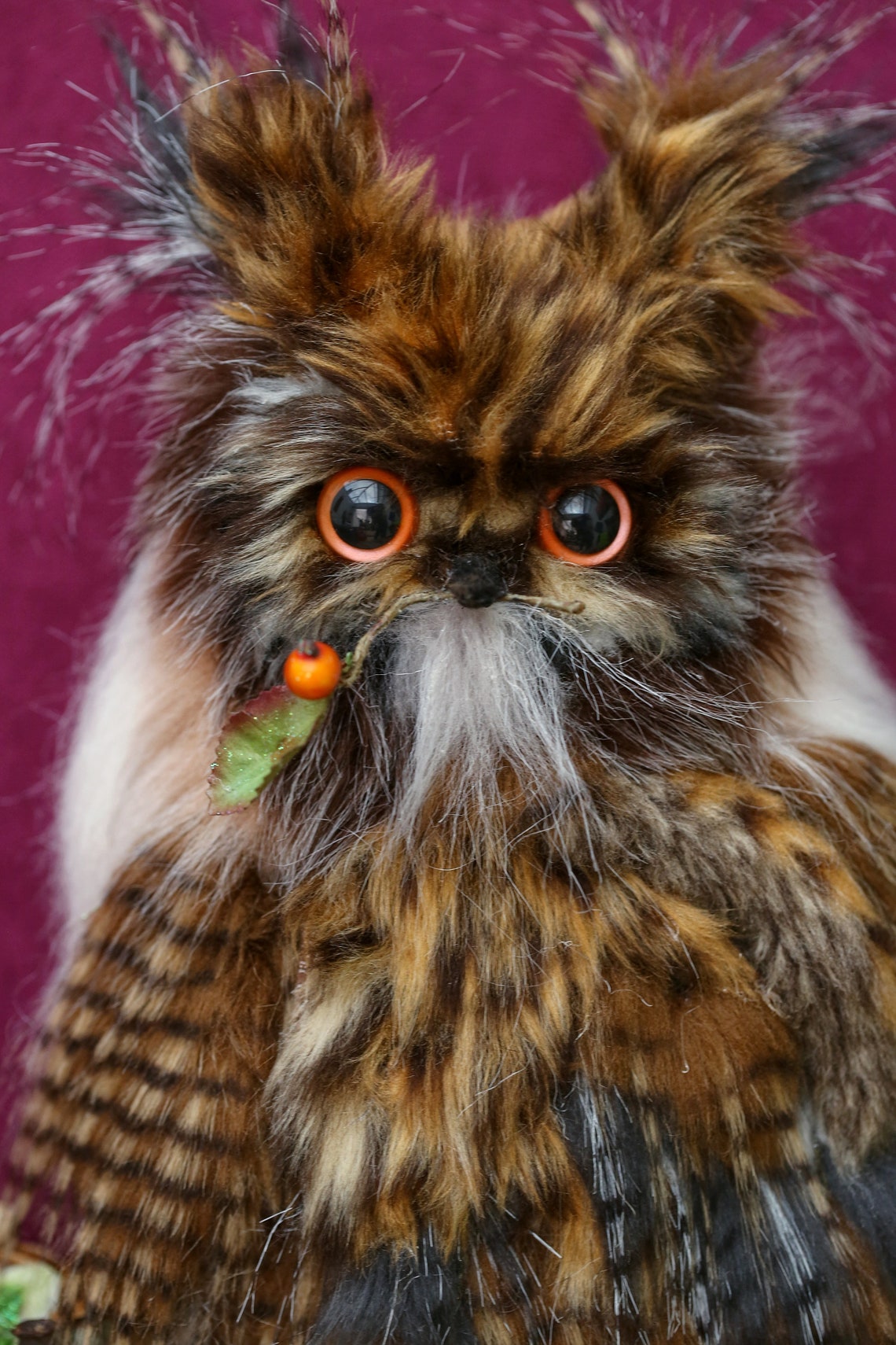 Giant Owl Decor, Large Owl Sculpture for Bird Lovers, Unique Handmade