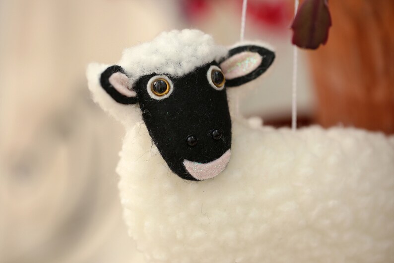 Sheep lovers gift Sheep decor Easter gift Hanging Fabric Sheep decoration Original Sheep Ornament Easter decor