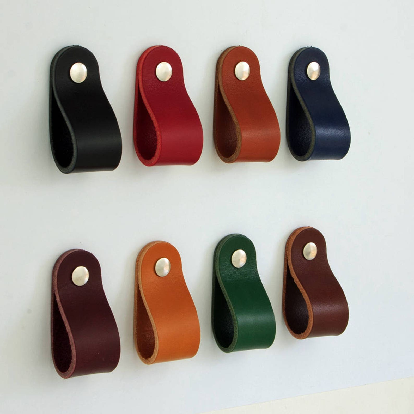 Leather Pulls S3 Drawer Pulls Drawer Handles Etsy