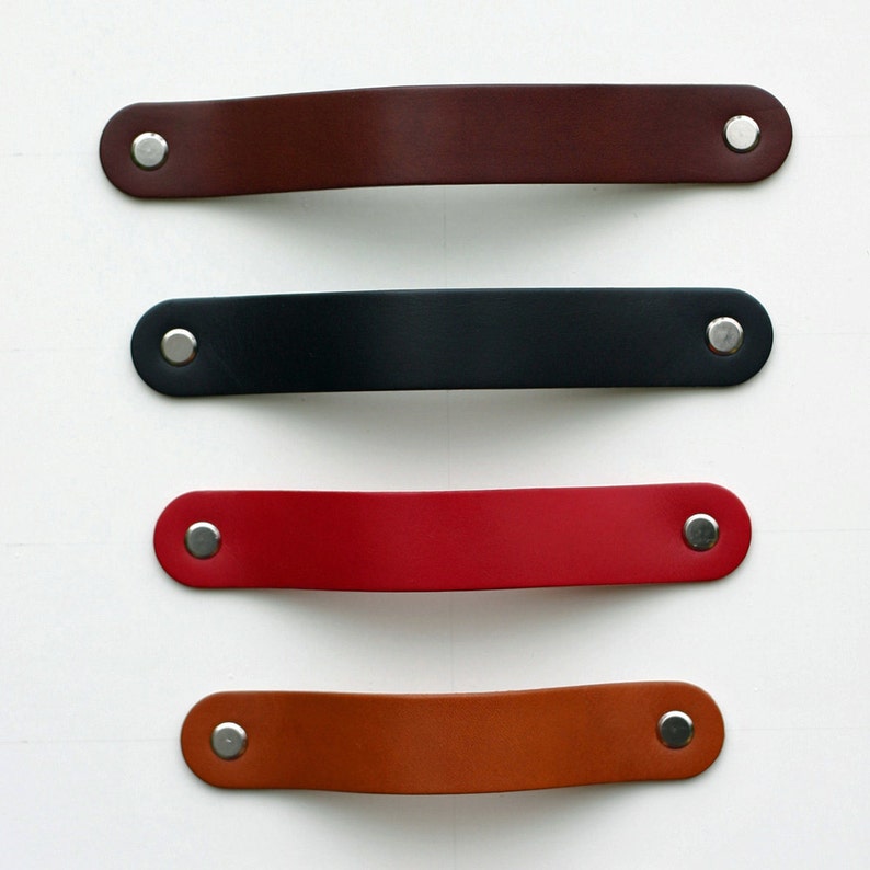Leather Pulls Leather Handles Cupboard Handles Ikea Etsy
