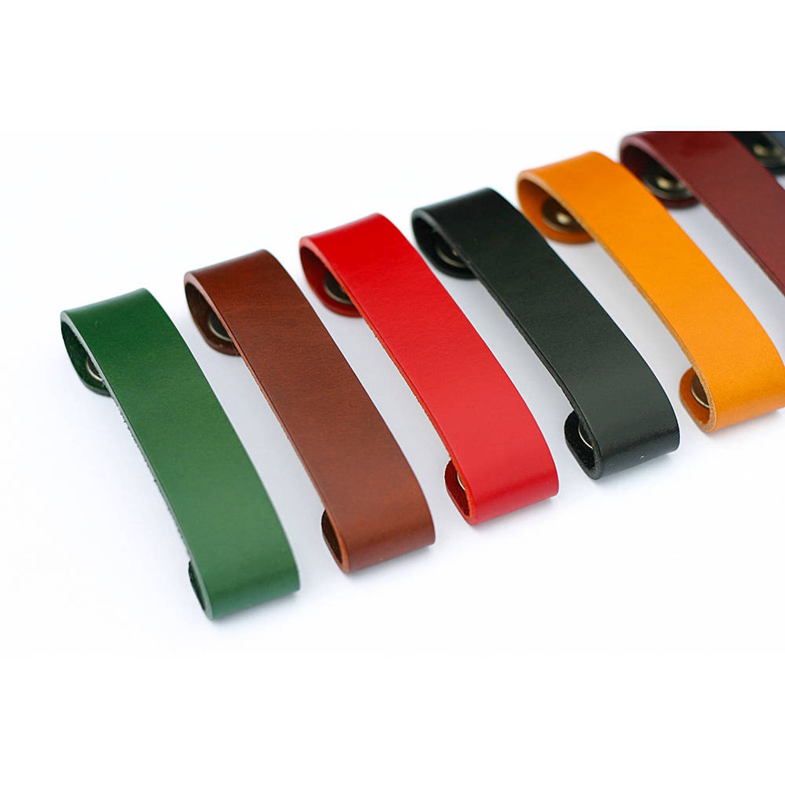 Leather Drawer Handles Leather Handles Cupboard Etsy