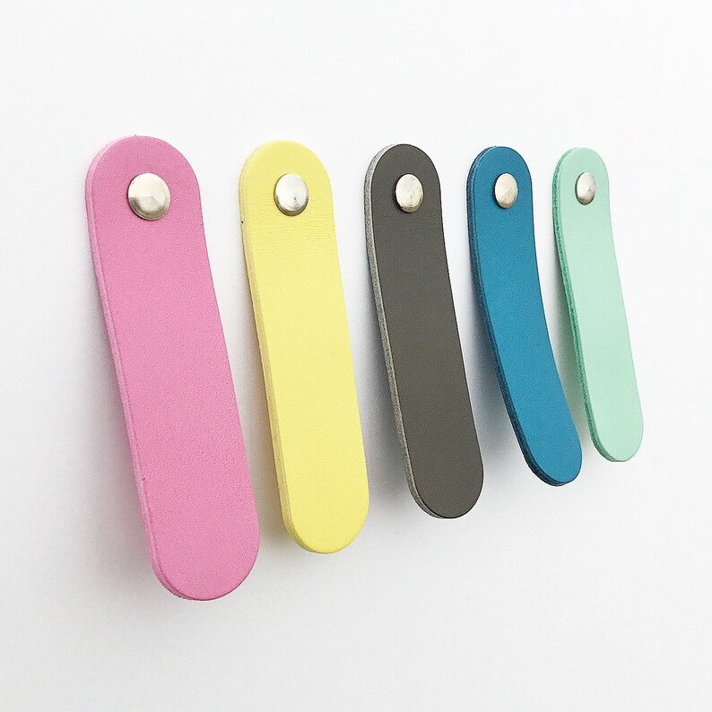 Leather Pulls Tabs Drawer Pulls Drawer Handles Etsy UK