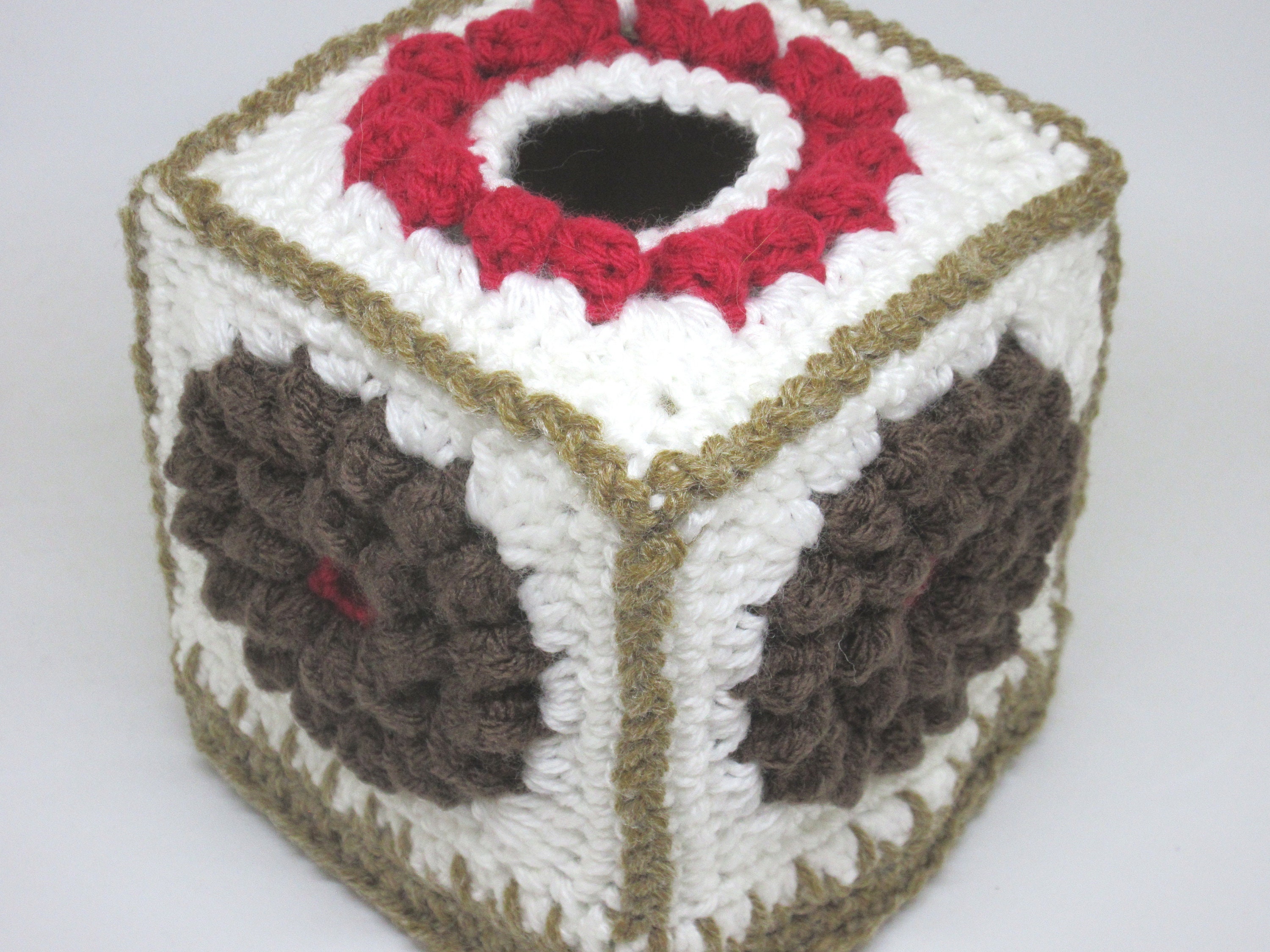 Crochet Ice Cream Sundae Tissue Cube Covers; Crocheted Banana ...