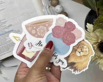 Comforting Scripture Sticker Pack - Waterproof Vinyl Sticker, Gift for Christian