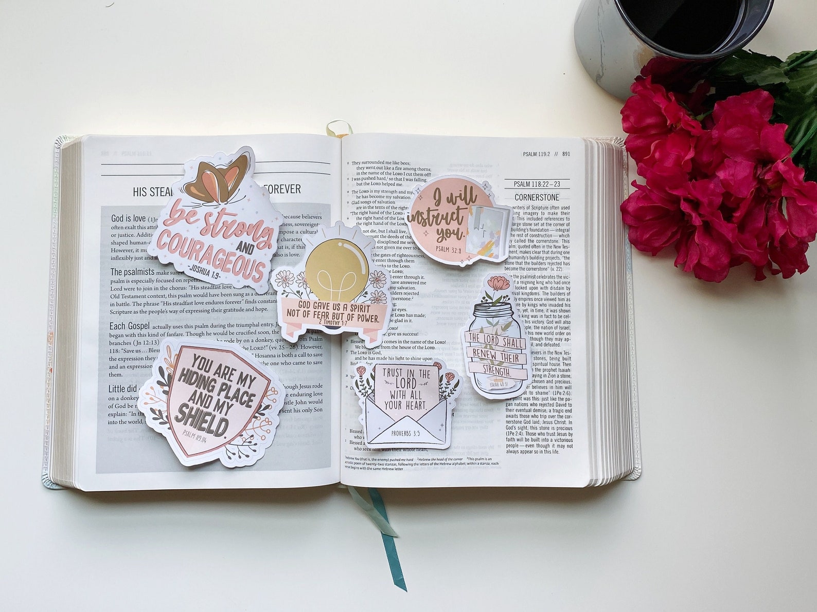 Stickers Encouraging Bible Verse Laptop Vinyl Christian Etsy